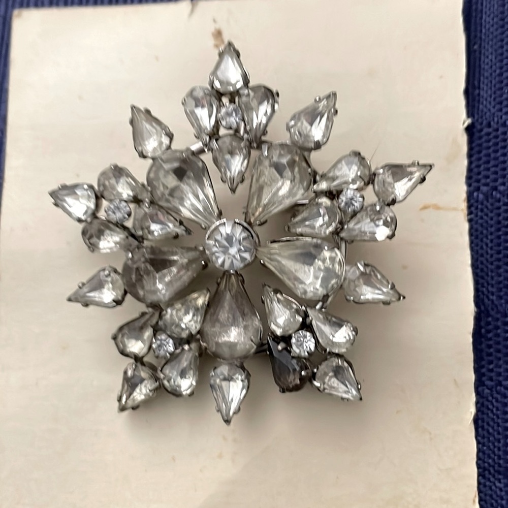 1950’s Rhinestone Brooch/Pendant